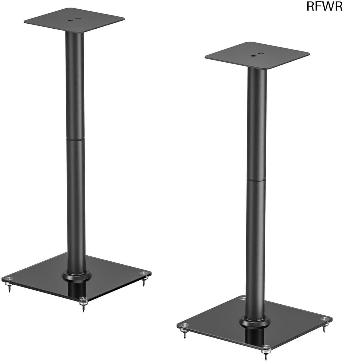 Luidsprekerstandaard Paar - Boxen Standaard - Muziek Luisteren - Verborgen Kabelgeleiding - 765 cm Hoog - Zwart