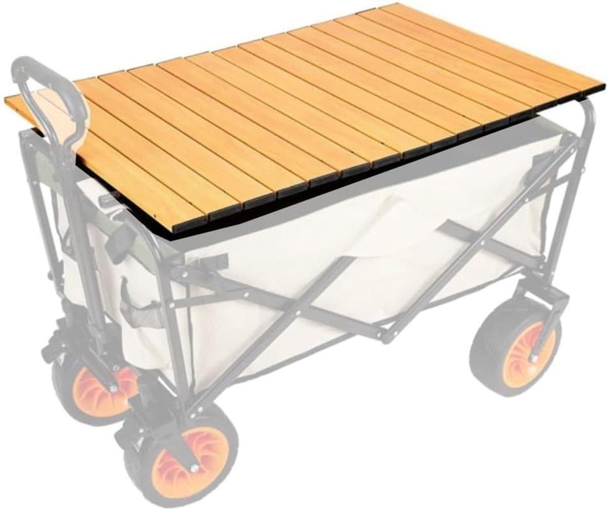 Opvouwbare campingtafel - Draagbare buitenkeuken - Kamperen en picknicken - Lichtgewicht aluminium - 78x46 cm - Zwart