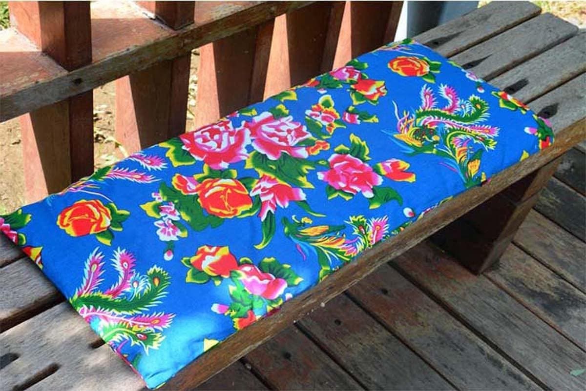 Bankkussen met banden - Tuinkussen Stoelkussen - Comfortabel Zitten - Afneembare Hoes - 120X40CM - Ster Patroon