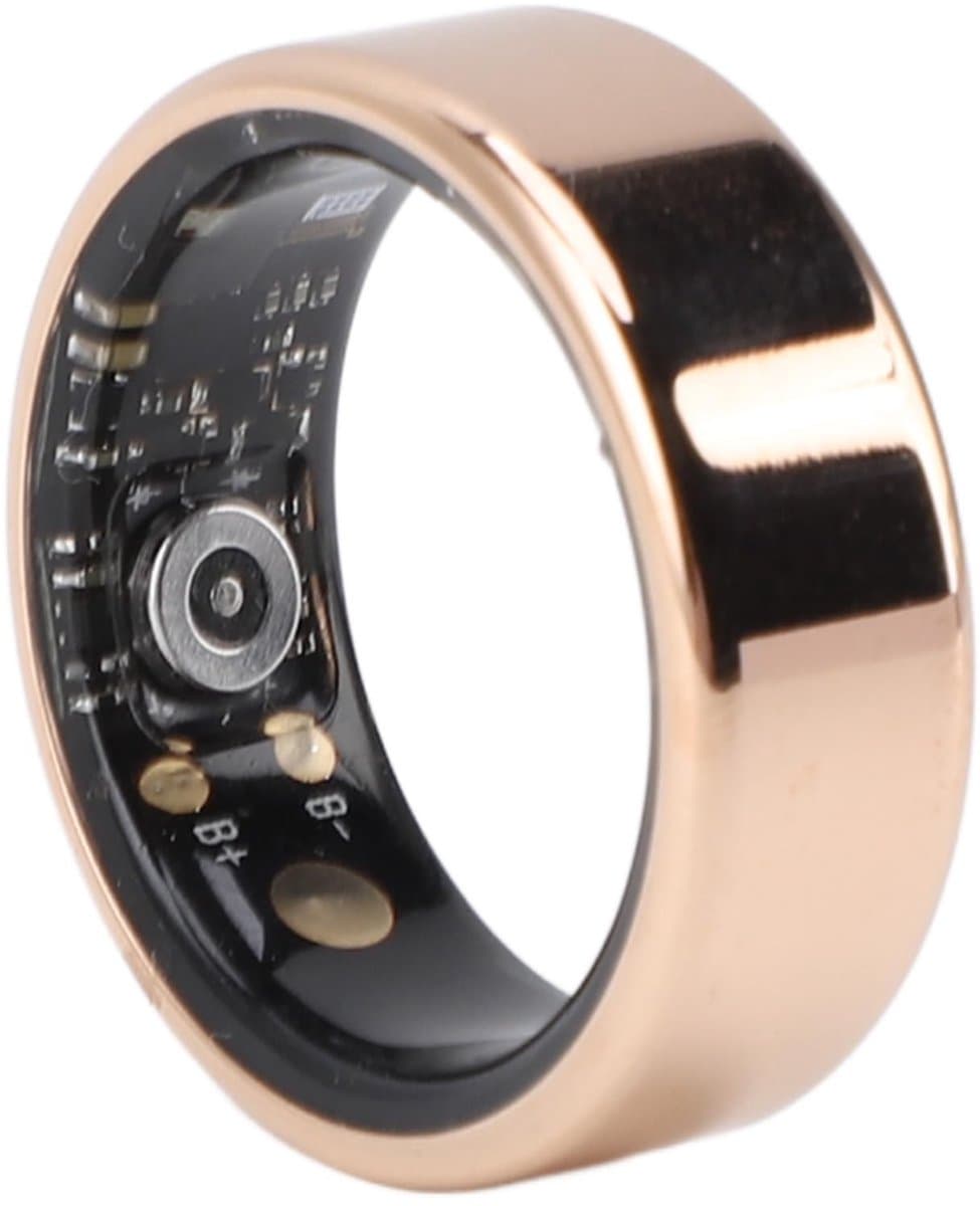 Golden crown - Smart Ring - Health Tracker - Fitness Tracker met Stappenteller - Goud - Gezondheidsring - Compatibel met Android - Maat 11