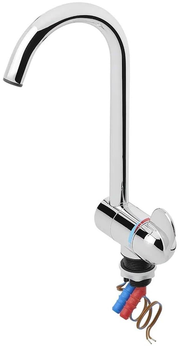 Mengkraan Style 3000 12 V met metalen uitloop, chroom, Ø27 mm