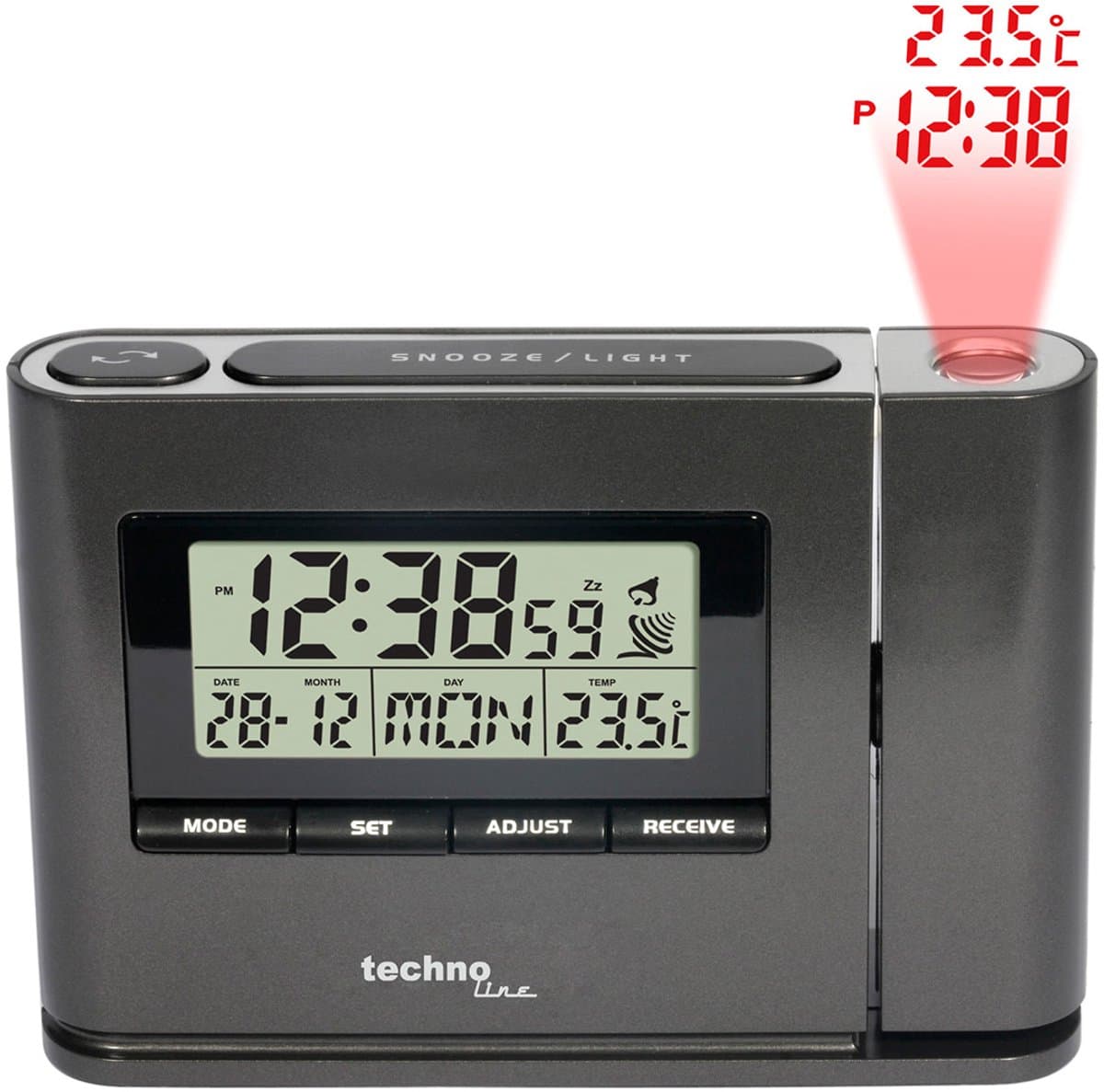 Wekker Radio gestuurde Projectie klok - WT 519