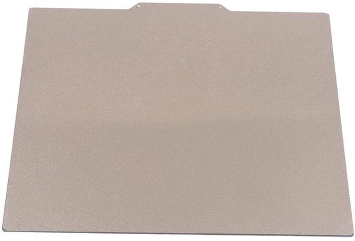 Flexibele verenstalen plaat met dubbelzijdige PEI-poedercoating voor 3D-printer - 275 x 295 mm