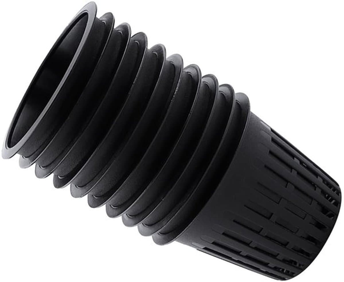 10 stuks zware duty mesh pot net cup zware duty hydroponics planten mesh pot plastic mand tuinplant kloon, Zwart, Modern
