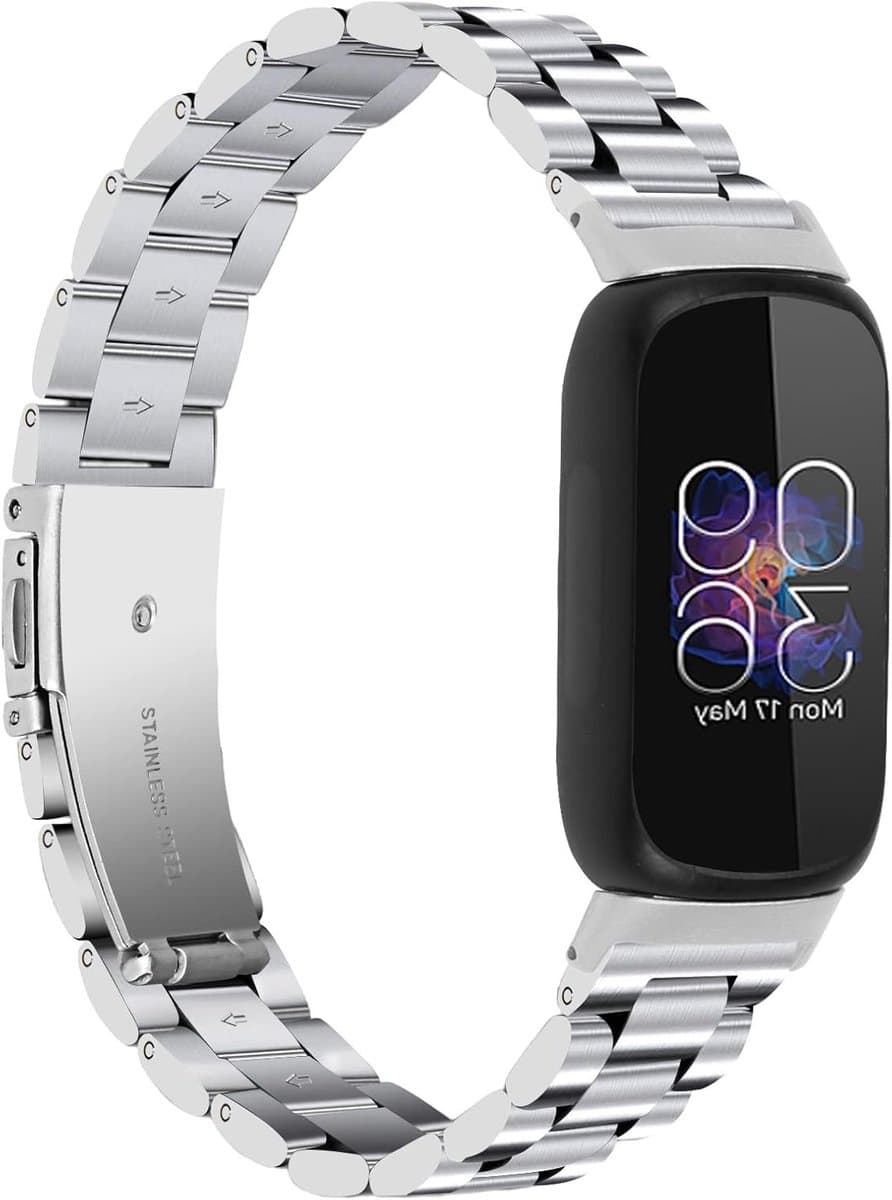 Stijlvolle metalen armband voor Fitbit Inspire 3, vervangbare band, duurzame en elegante polsband voor dagelijks gebruik