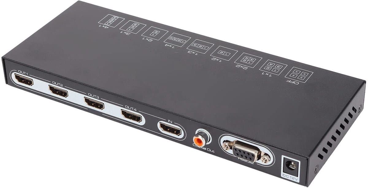SPHProducts - HDMI Video Wall Controller - 4K Matrix Video Splicer - Ideaal voor Presentaties - Video Wall Processor - Voor Professioneel Gebruik - Co