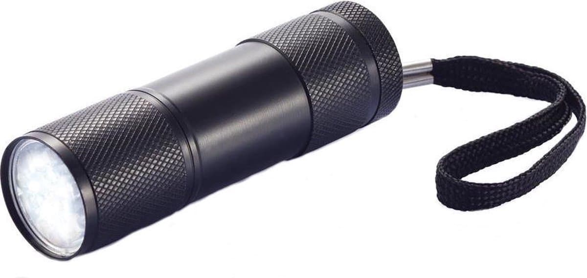 Xd Collection Zaklamp Quattro Led Batterijen 9 Cm Zwart