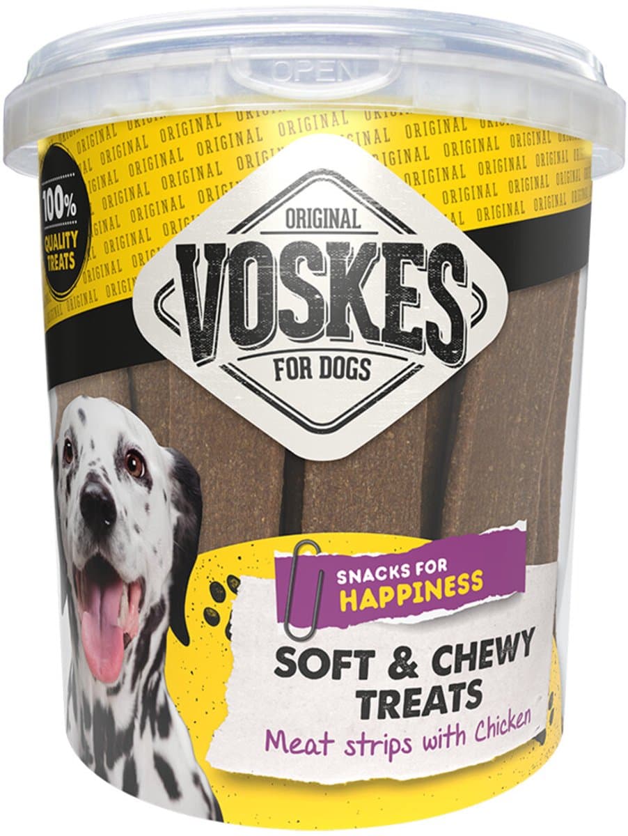 Voskes Kip Vleesstrips - 12 x 600 gr - Voordeelverpakking