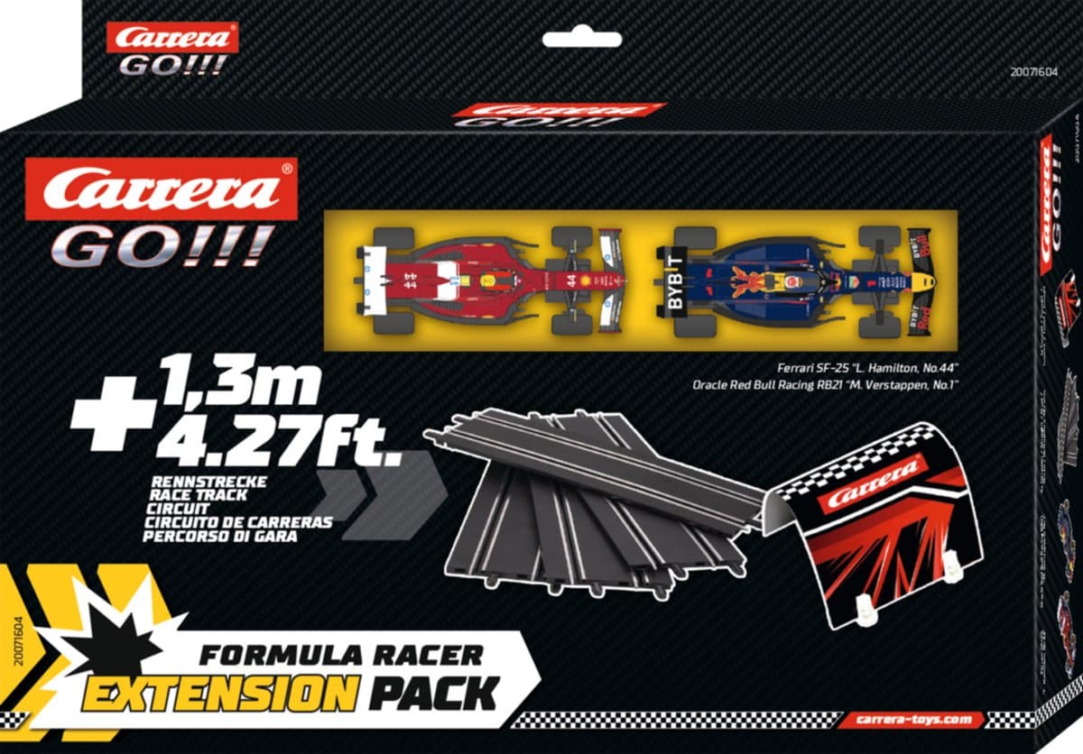 Carrera Go!!! Racebaanonderdeel - GO!!! Formule 1 Uitbreidingsset - Red Bull Racing vs. Ferrari - 1,3m. - 4 Baandelen onderdeel