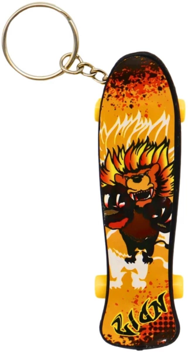 Sleutelhanger Vinger Skateboard – Design 3 – Mini Fingerboard Speelgoed – Compact Skateboardje voor Tricks en Stunts