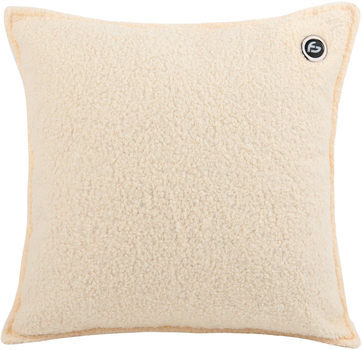 Warmtekussen - 3 warmtestanden - Warmtekussen Oplaadbaar - 10k mAh Powerbank - Draadloos - Warmte Kussen - 40 x 40 cm - Bouclé Off-white - Saaf Comfort