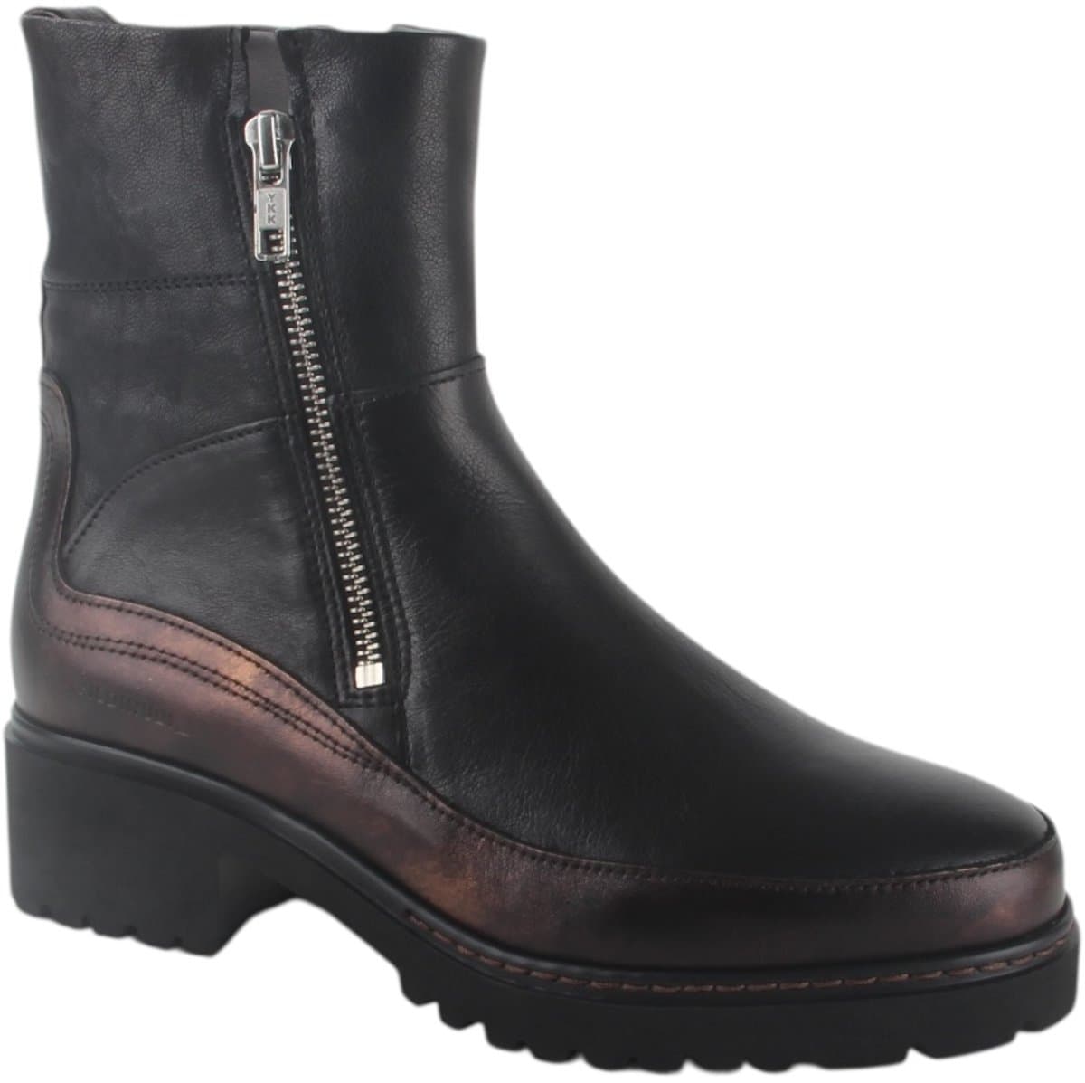 Piedi Nudi Coco 09.02 Black Anthracite dames enkellaarzen sportief maat 42 zwart