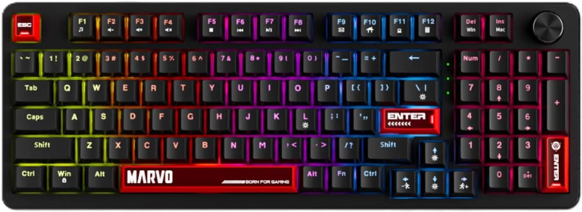 Marvo Arma 98 toetsen mechanisch gaming toetsenbord