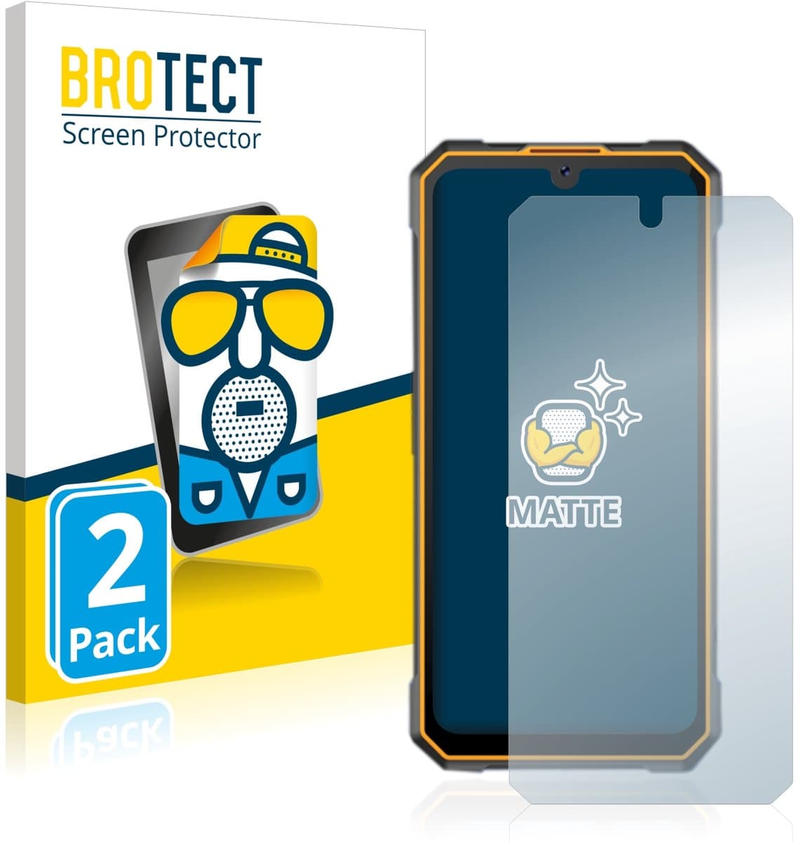 BROTECT - Screenprotector voor Cubot King Kong 5 - Folie Beschermfolie matte 2 Stuks