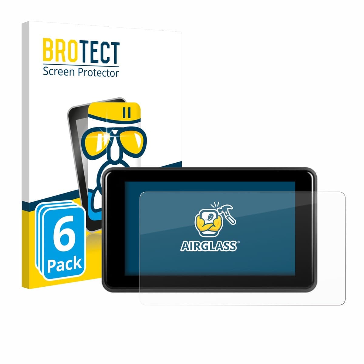 Screenprotector 6 Stuks voor Vechtel Motorrad Carplay 5" Beschermglas transparant