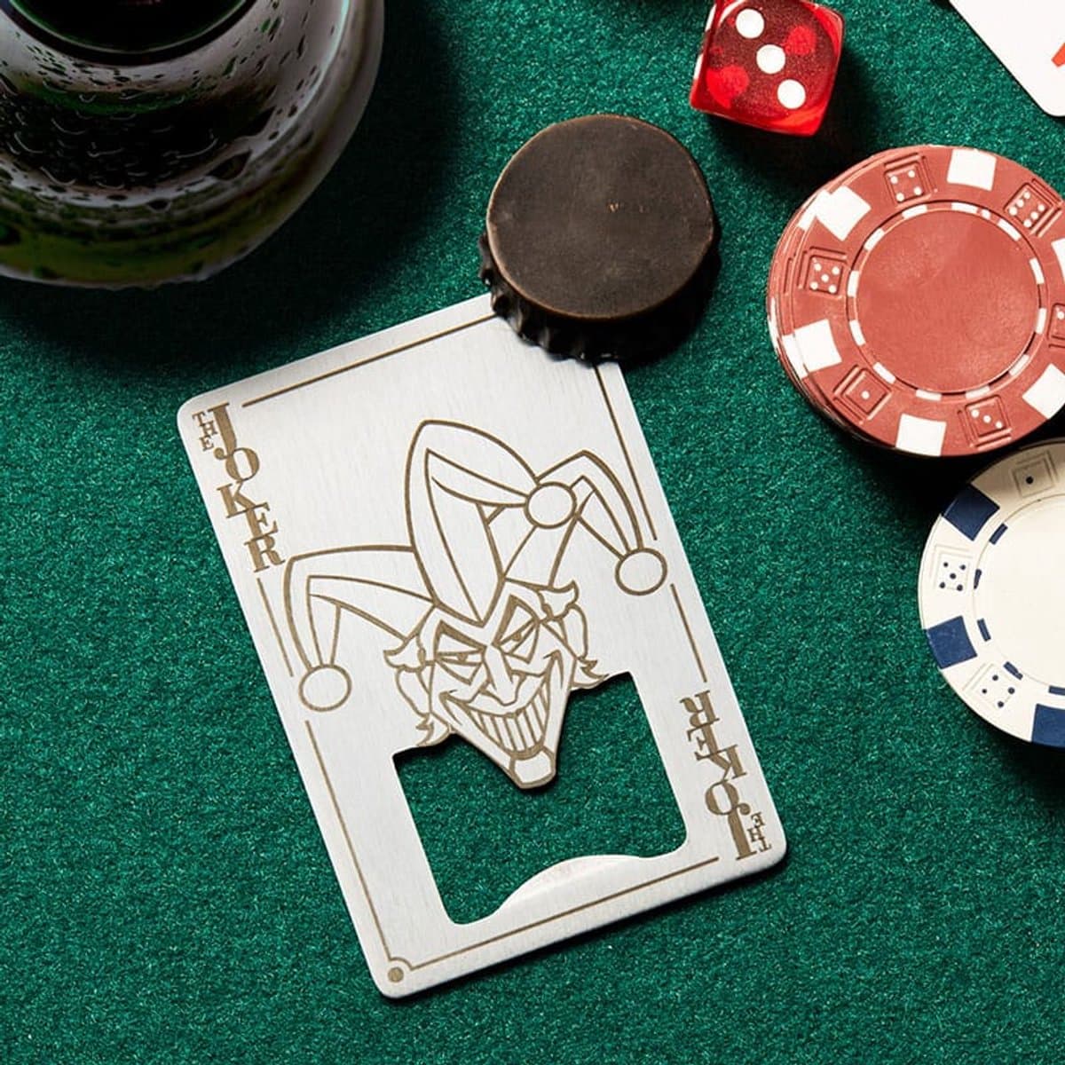 Paladone Products DC Comics Bottle Opener Joker Playing Card 8 cm Kitchen- and Tableware