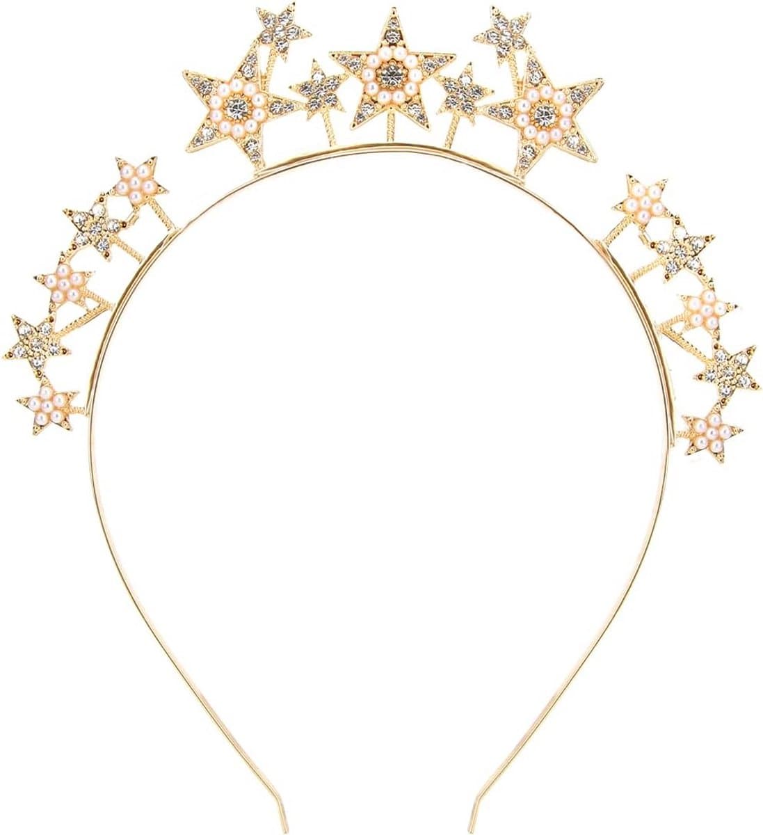 Glitter Haarband met Sterren en Strassteentjes voor Dames en Meisjes