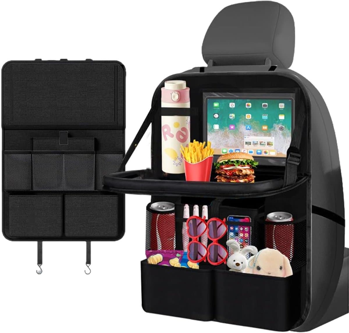 Auto Organizer Achterbank met Opklapbare Tafel en Tabletvak