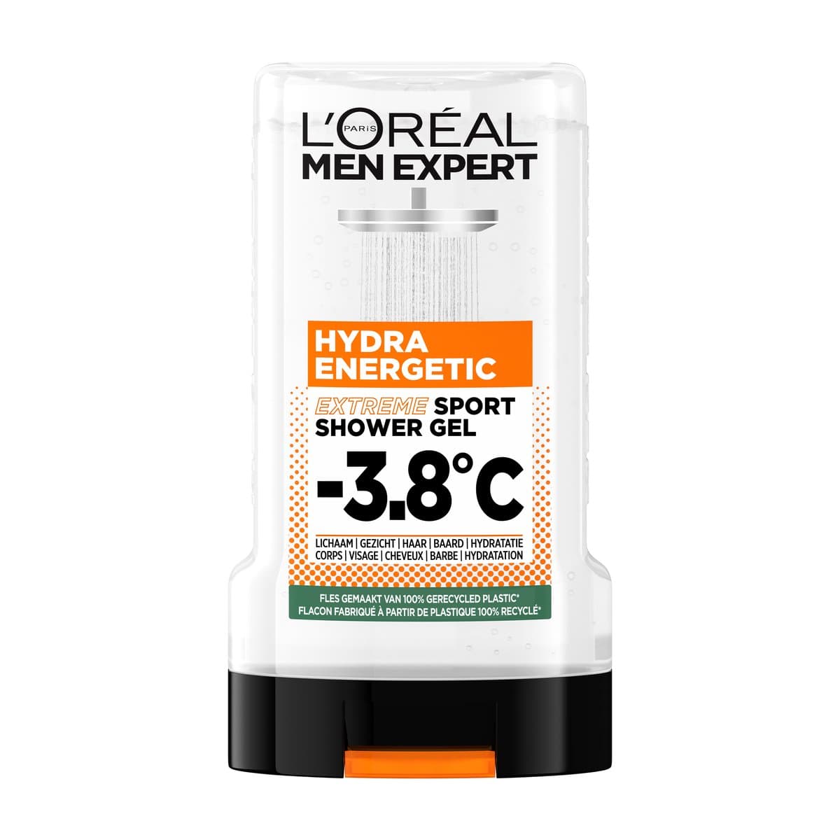 L'Oréal Paris Men Expert Extreme Sport Shower Gel -Verkoelend -3.8°C - Freshness Activator Energieboost - 250ml x6