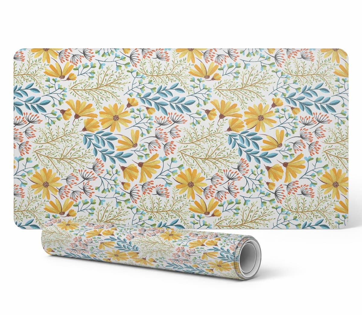Decoratieve laptopmat met vintage bloemenpatroon 100x50 cm