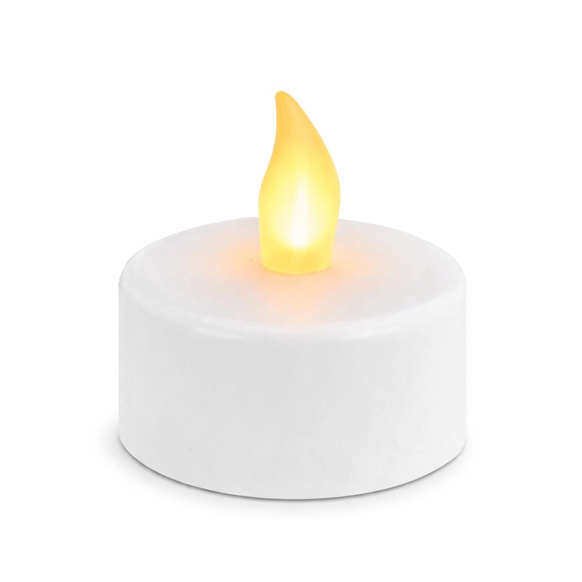Arti Casa LED Theelichtjes 2 Stuks - Flikkerende LED Theelichten op Batterij - Theelichtjes Zonder Open Vuur - Ø3.7 cm - Wit
