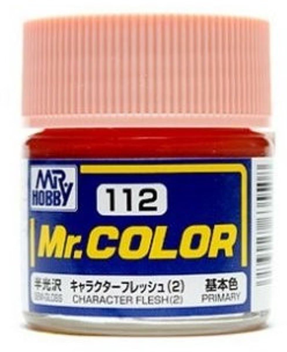 Gunze Mr. Hobby C-112 - Mr. Color 10 ml Character Flesh 2 - Lacquer Modelbouwverf