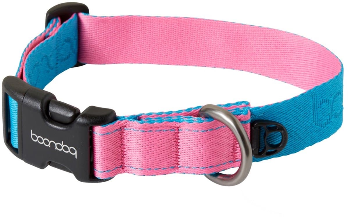Boondog - Original Collar - Aqua/Pink - M