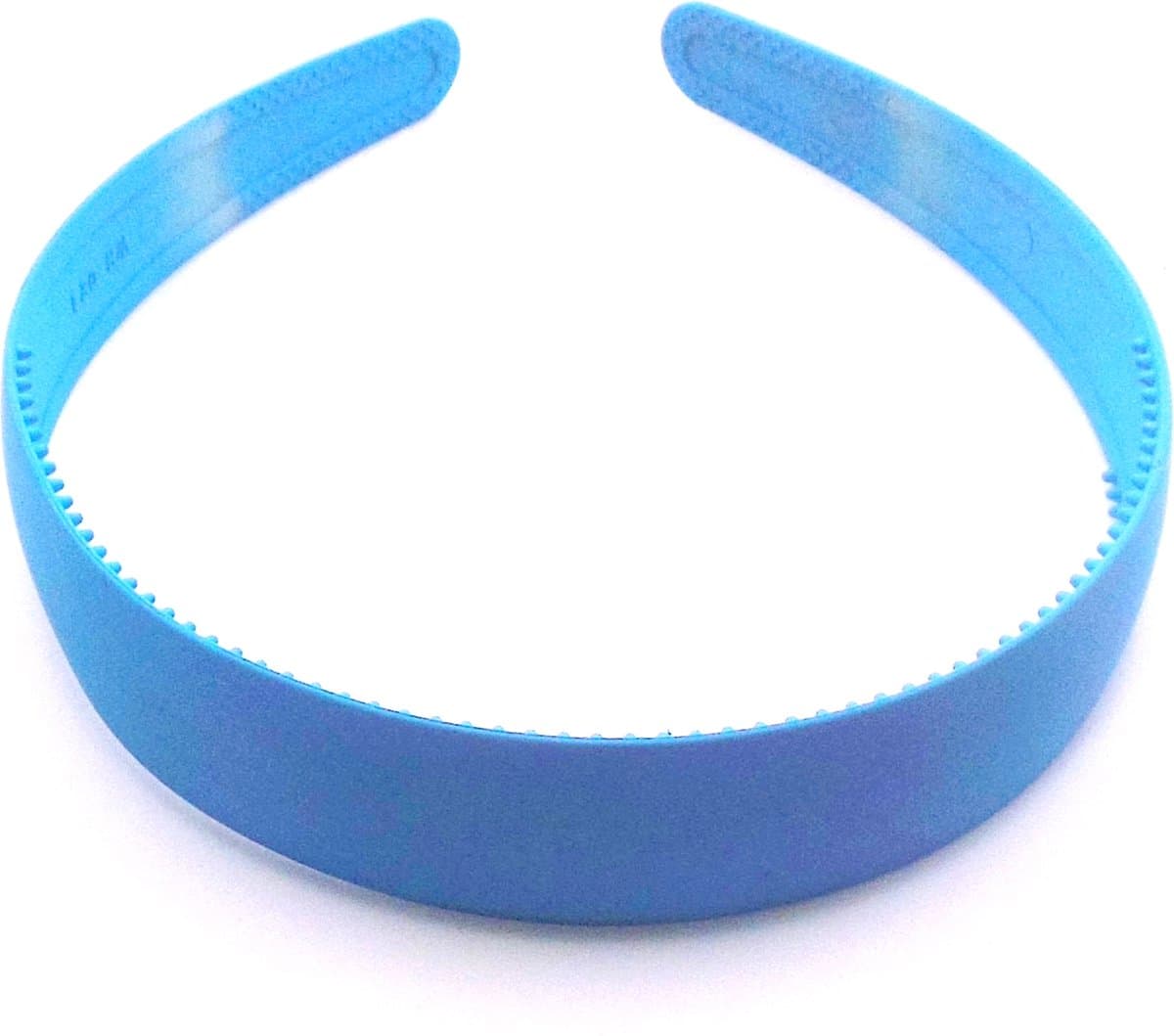 Diadeem siliconen breed lichtblauw