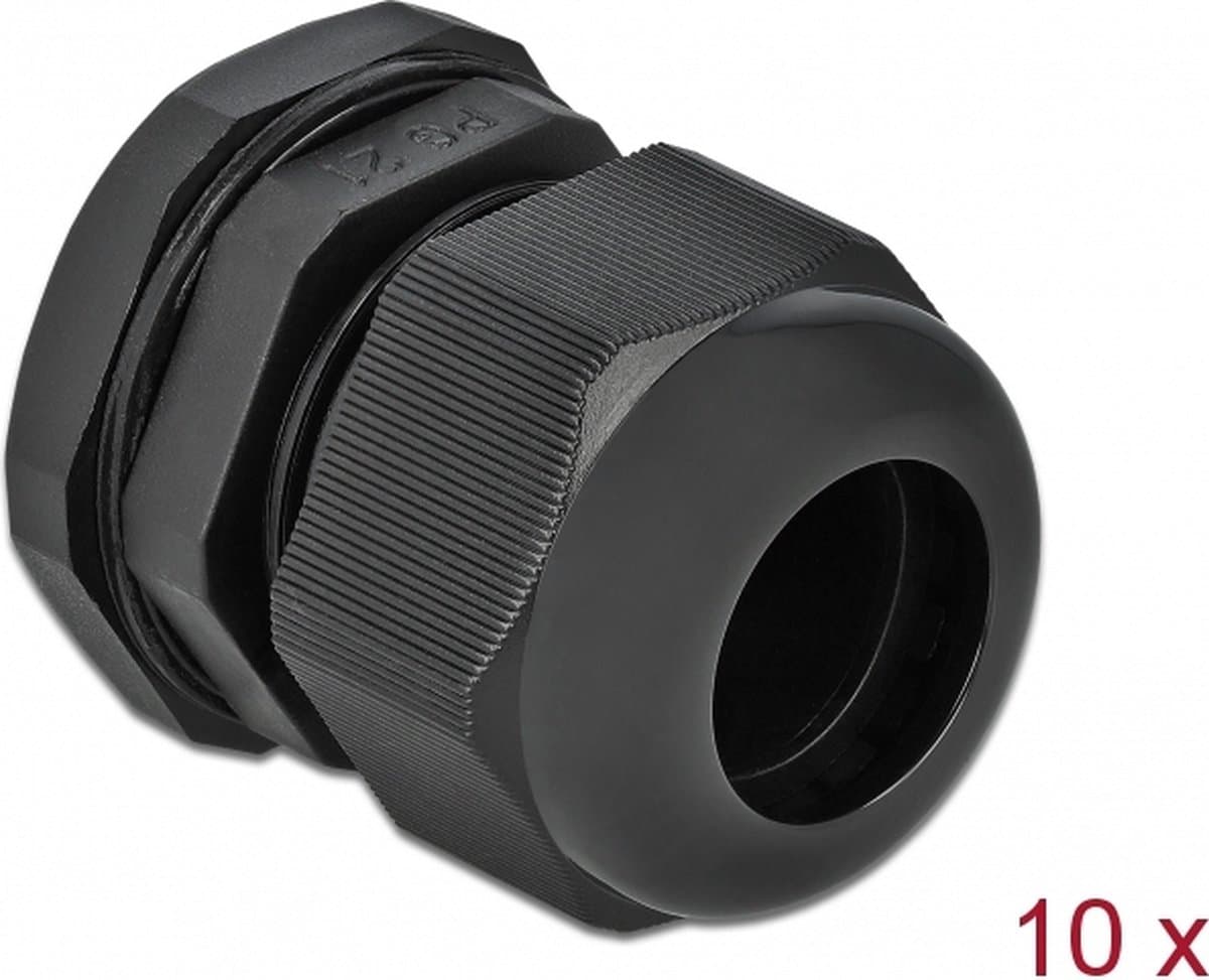 Kabelwartel PG21 10 stuks zwart