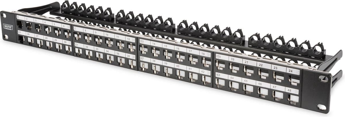 Digitus DN-91424 48 poorten Netwerkpatchpaneel 483 mm (19) 1 HE Niet ingericht