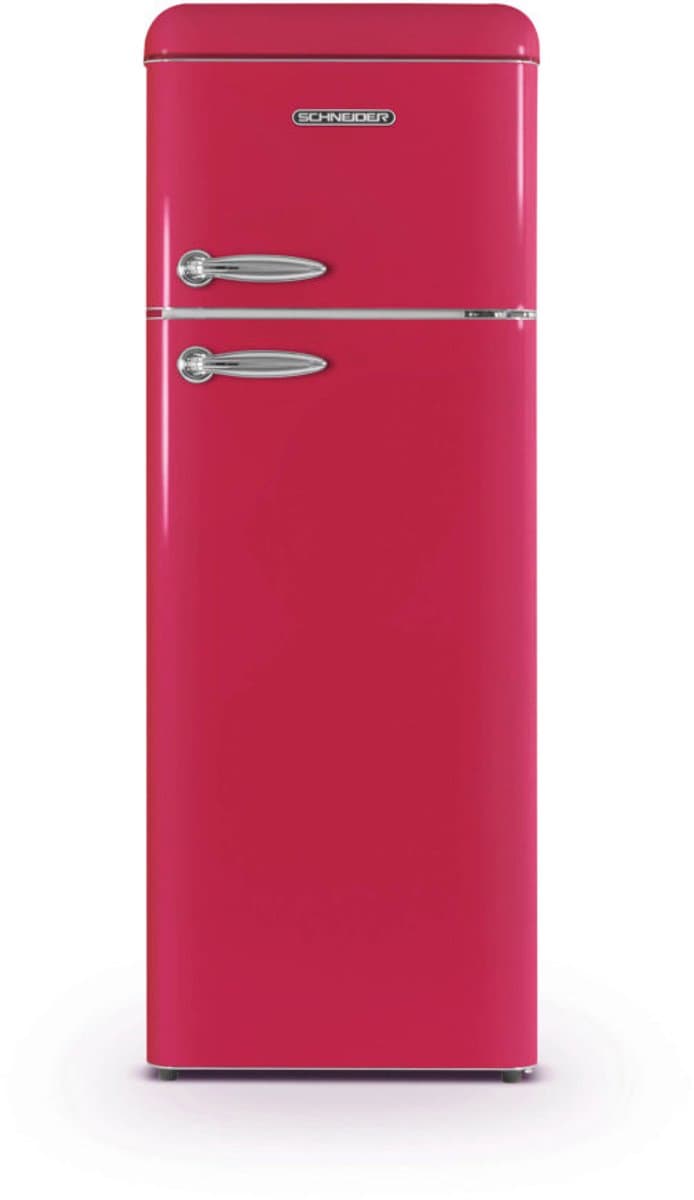 SCHNEIDER CONSUMER SCDD208VHAW koel-vriescombinatie Vrijstaand 211 l E Roze