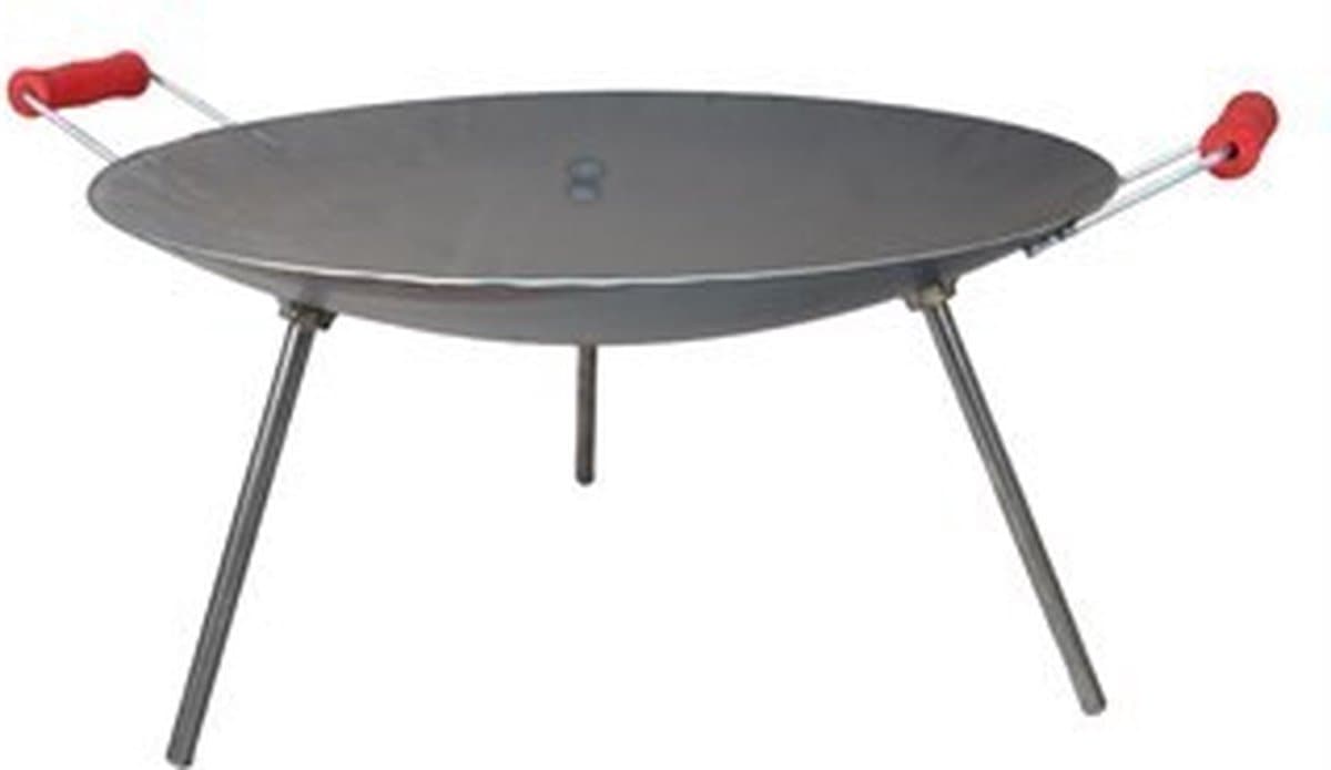 Kampvuur Wok Pan - Sac Tava-Inclusief Draagbaar Tas