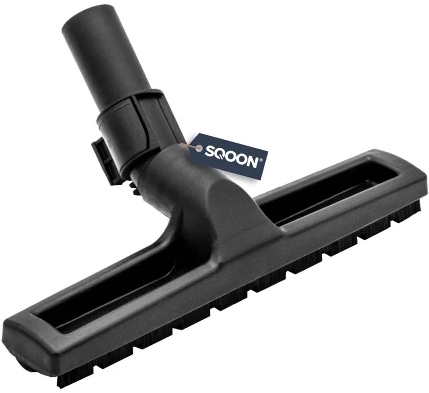 SQOON® Harde vloeren zuigmond 32 mm geschikt voor Numatic stofzuigers - Gelijk aan model: 900918 - Extra lang nylon haar, rubberen wieltjes & parkeerstand - Ideaal voor kwetsbare vloeren