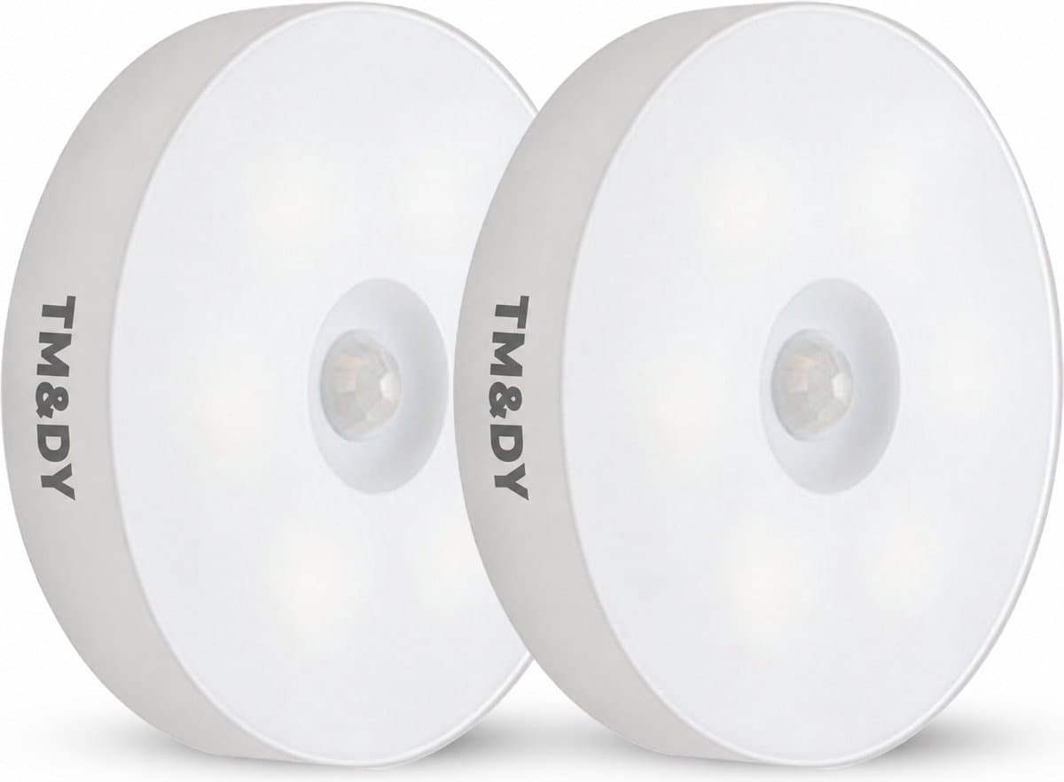 DynaBright Draadloze Ledlamp - 2 Stuks - Magnetisch - Bewegingssensor - Oplaadbaar - Kastverlichting – Wandlamp - keukenverlichting