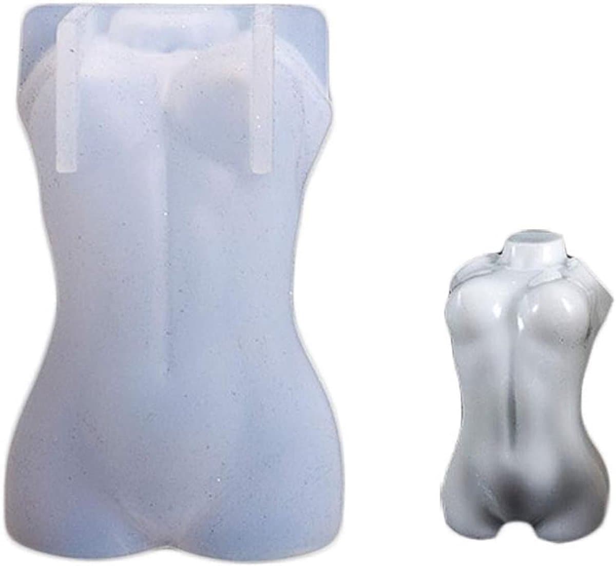 3D Vrouw Man Torso Kaars Schimmel, Mannelijk Vrouwelijk Menselijk Lichaam Schimmel Siliconen Mal Voor Kaars Maken Epoxy Hars Gieten Gips Standbeeld Decoratie DIY Craft