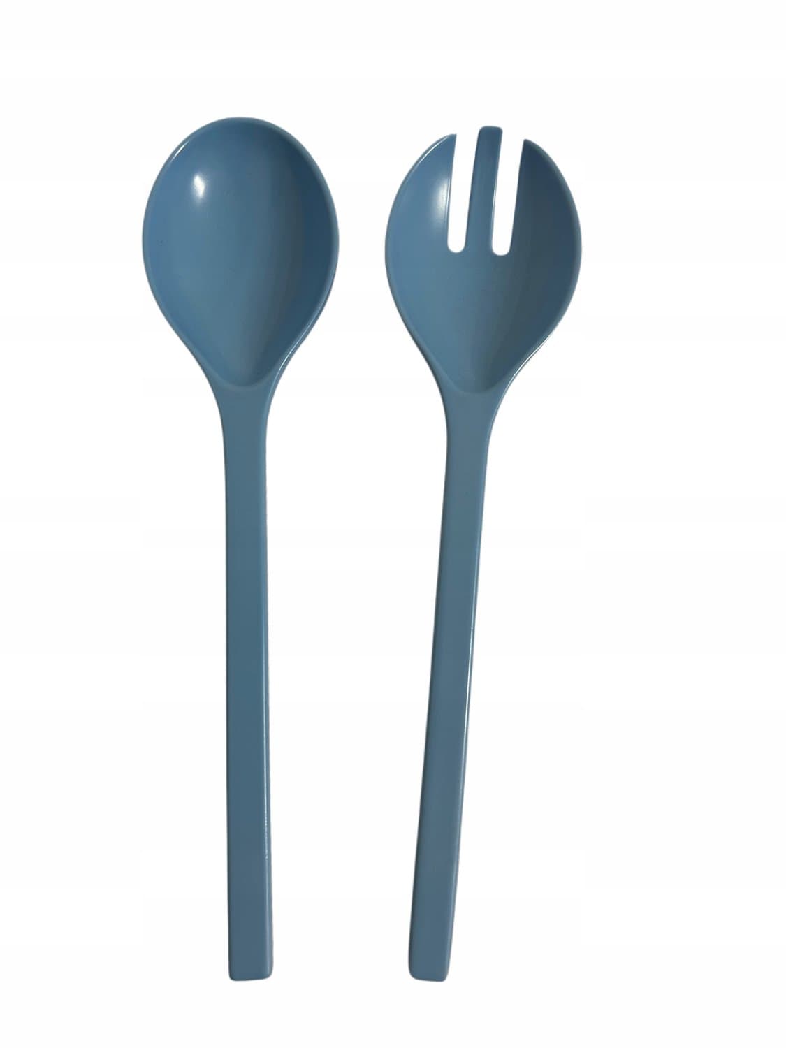 Home Accents Melamine Saladebestek Set - 2 Stuks - Blauw
