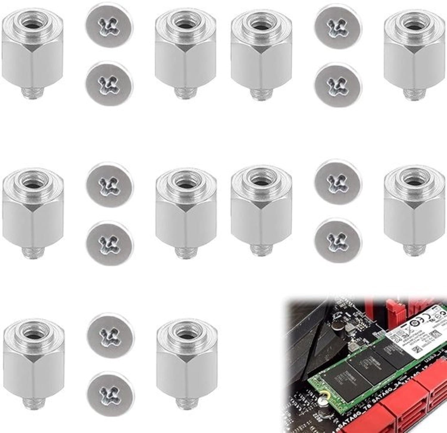 Schroevenset - Voor M.2 SSD - Perfecte keuze - Voor pc-assemblage