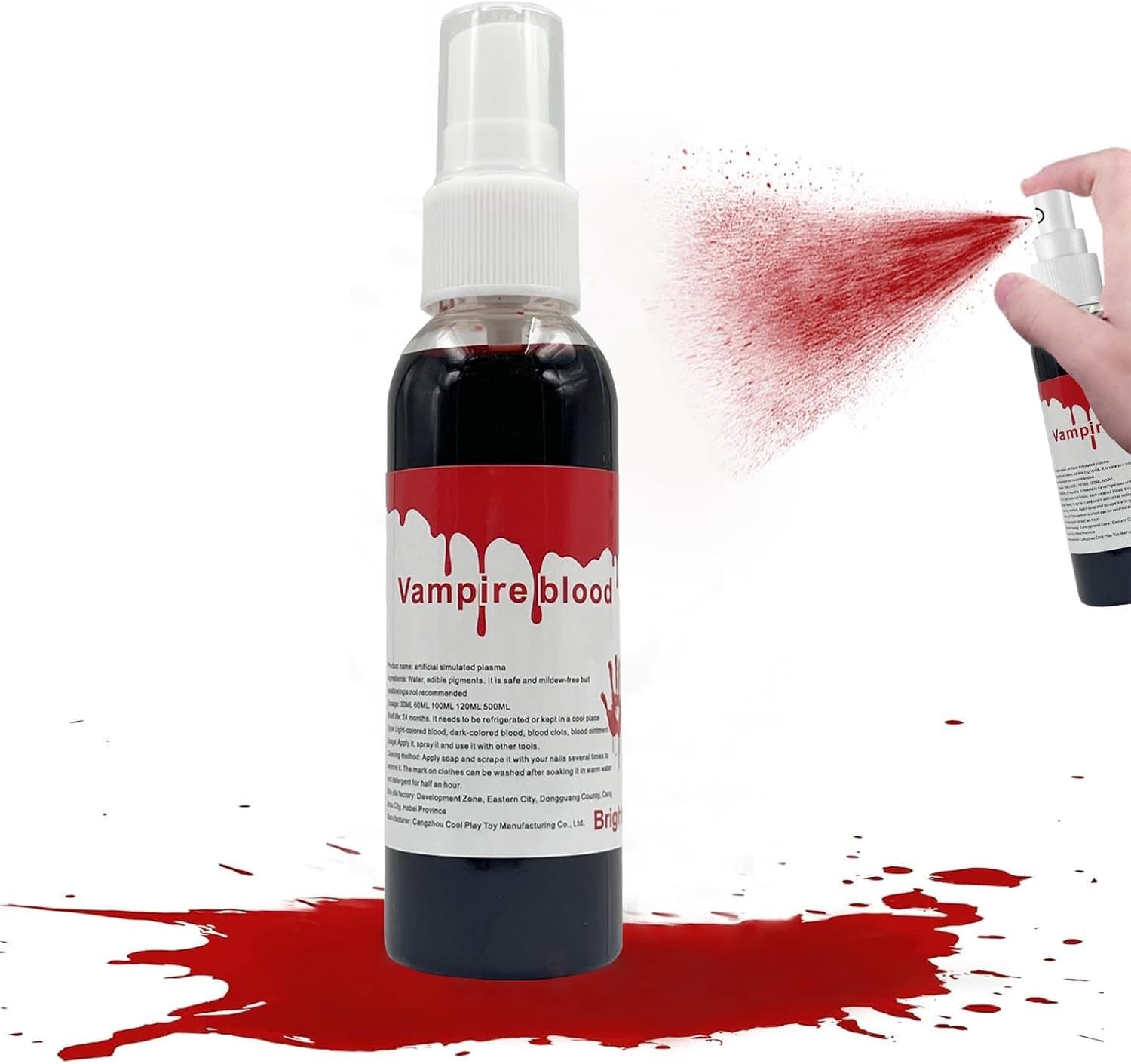 Fake Blood - Wasbare fake blood spray - Realistisch druppend - Perfect voor Halloween - Homevero