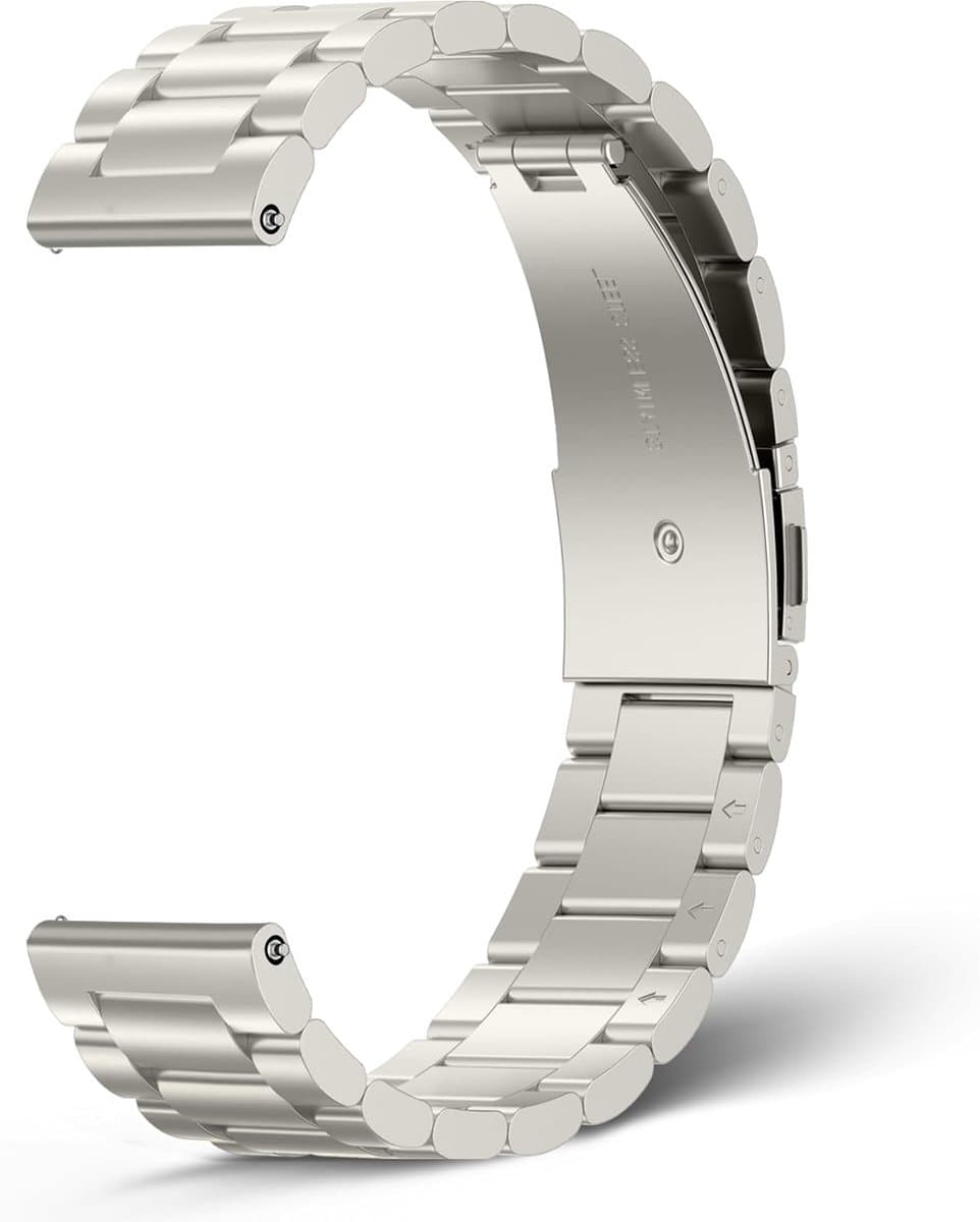 Metalen armband 20 mm - roestvrij staal - voor Garmin smartwatches - stijlvol en duurzaam - ShopVlot
