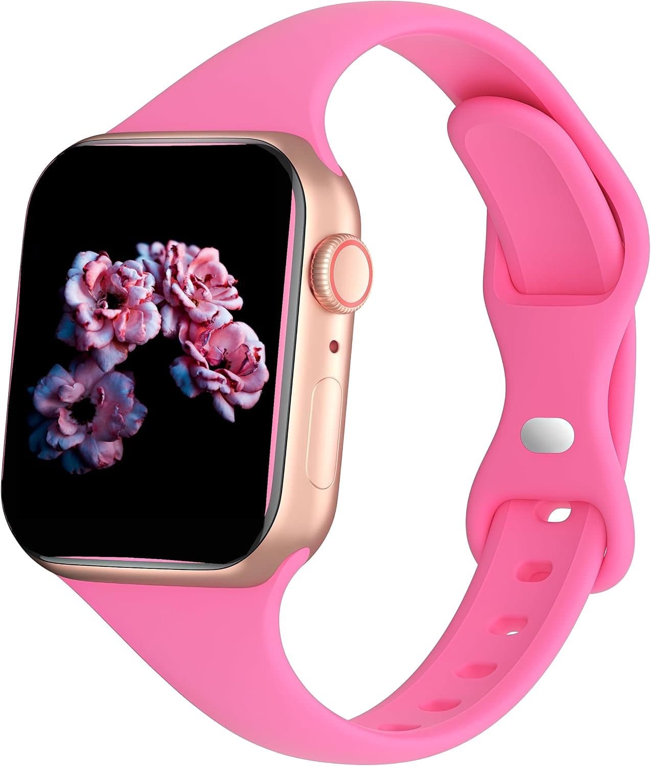 Slanke Smalle Dunne Silicone Band Compatibel met Apple Watch Ultra3/2/1 SE3/2/1 Series11/10/9/8/7/6/5/4/3/2/1 – Sportieve Waterdichte Klassieke Band voor 38-49 mm