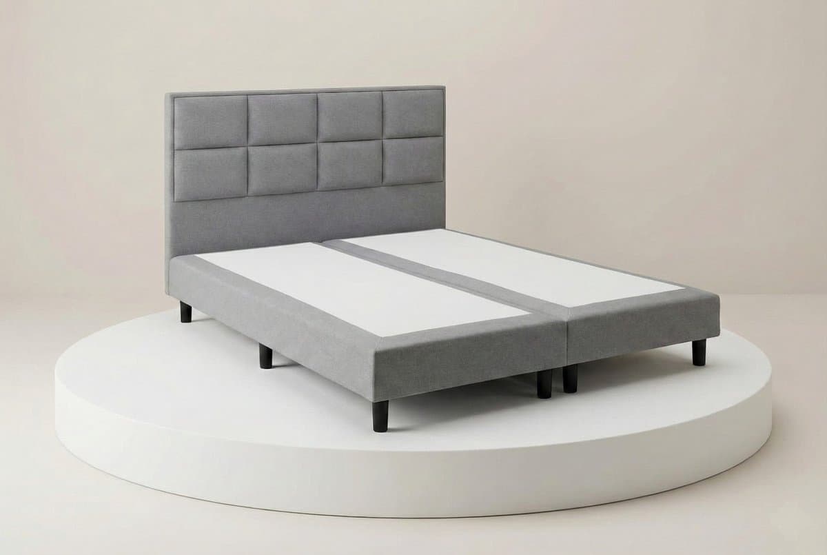 Boxspring DreamLux - 70x200 Zonder matras - Grijs 8 Vaks - BalBedden