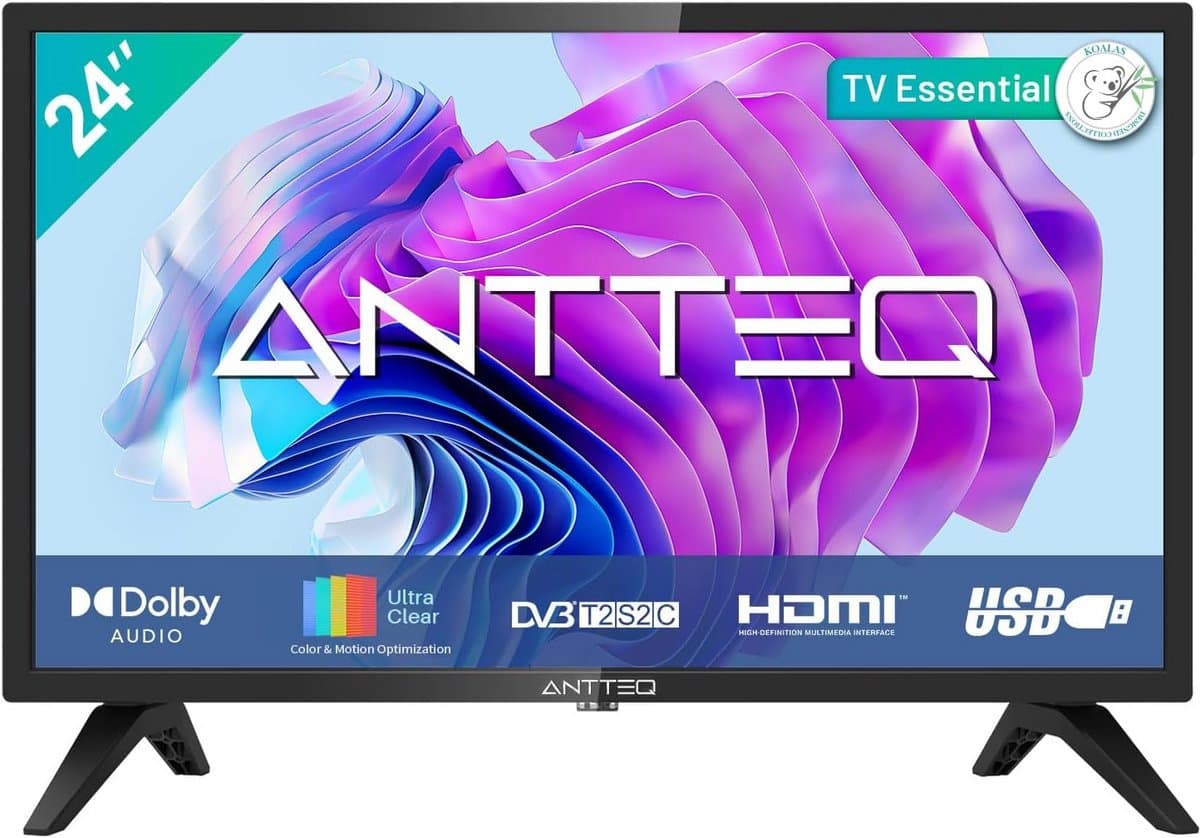 24 Inch Televisie met Triple Tuner, Dolby Audio en Diverse Aansluitingen (60 cm)
