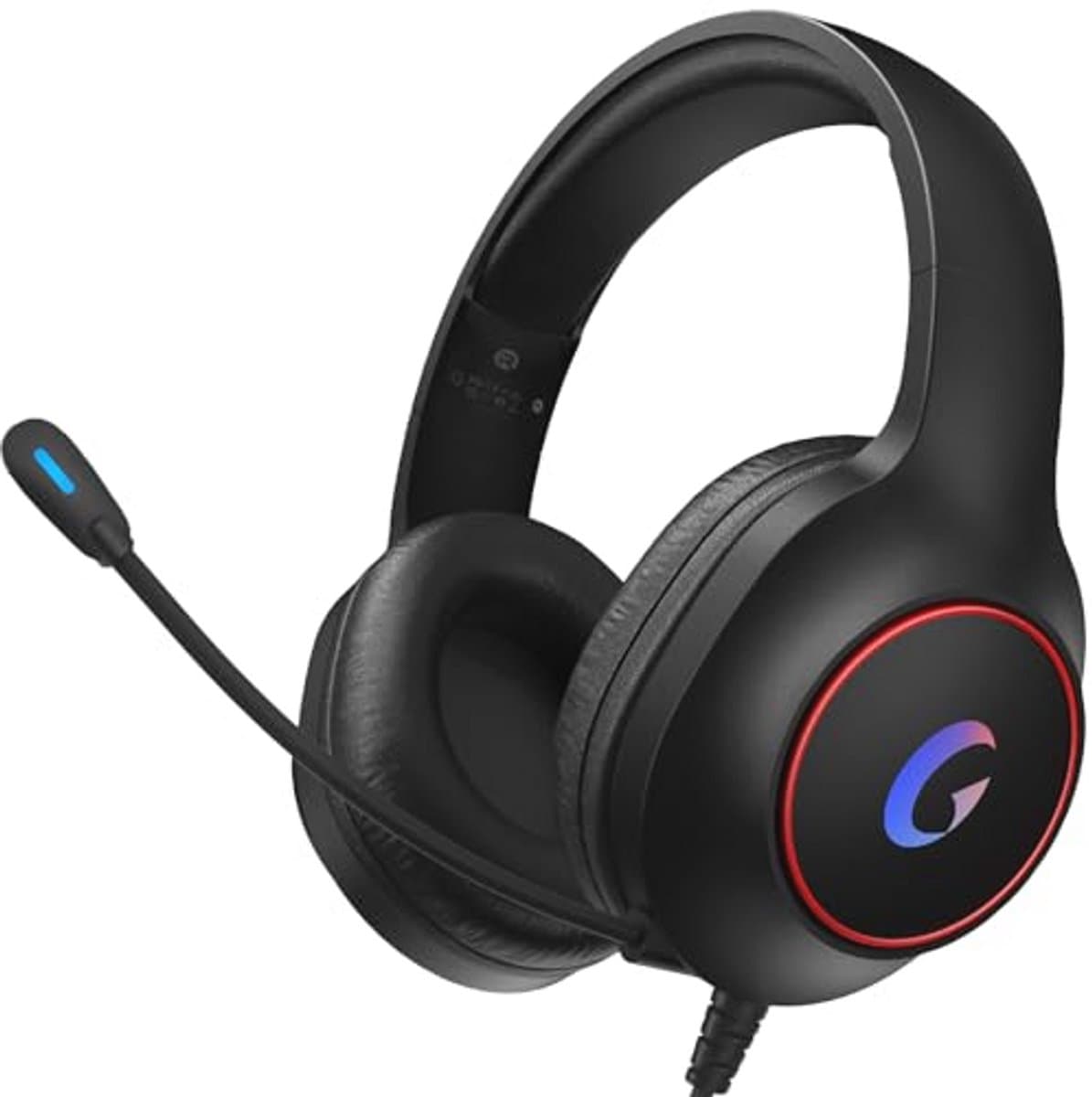 Gaming Headset met Microfoon - 7.1 Surround Sound Hoofdtelefoon met Ruisonderdrukking en RGB-verlichting voor PS4/PC/Switch/Xbox