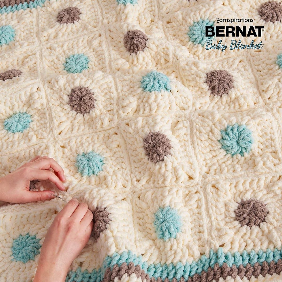 Baby Deken Garen Teal - 300 g - Polyester - Super Bulky - 220 yards - Breien en Haken