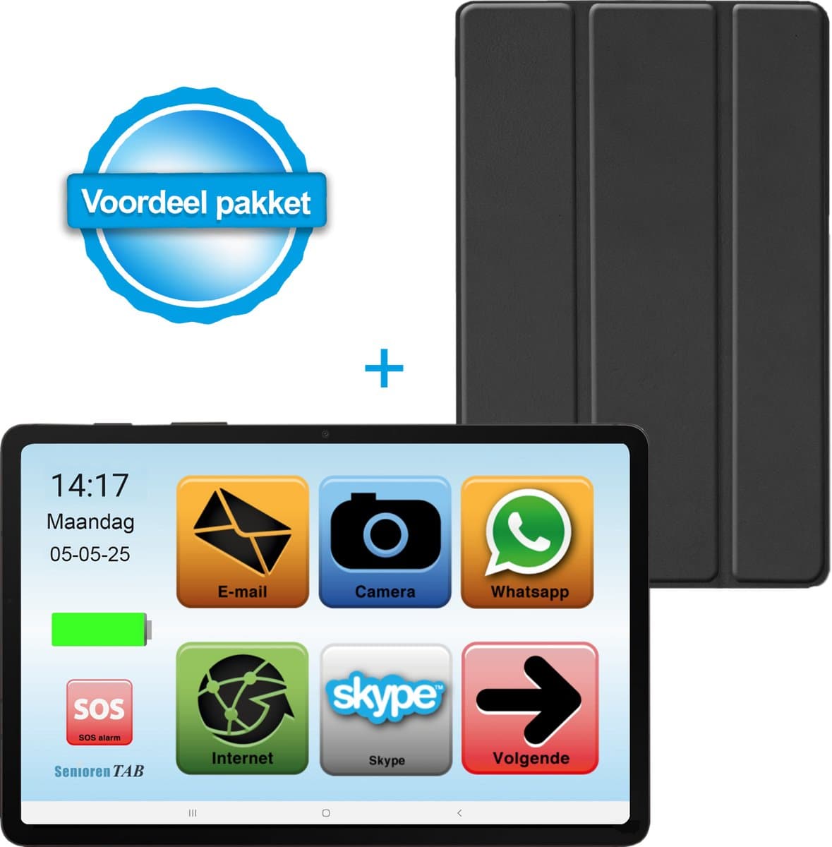 SeniorenTAB SA11W Voordeelpakket - Op basis van Samsung - 128GB - 11 inch - Wifi - Tablet voor ouderen inclusief beschermhoes