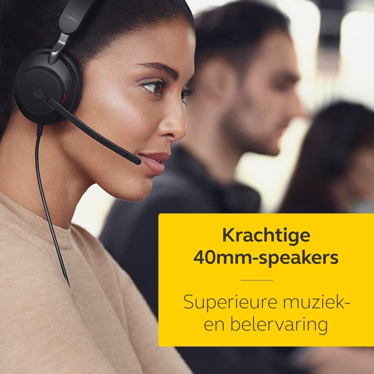 Mono Headset met Ruis Onderdrukkende Microfoons en UC-Certificering - Comfortabel Bellen
