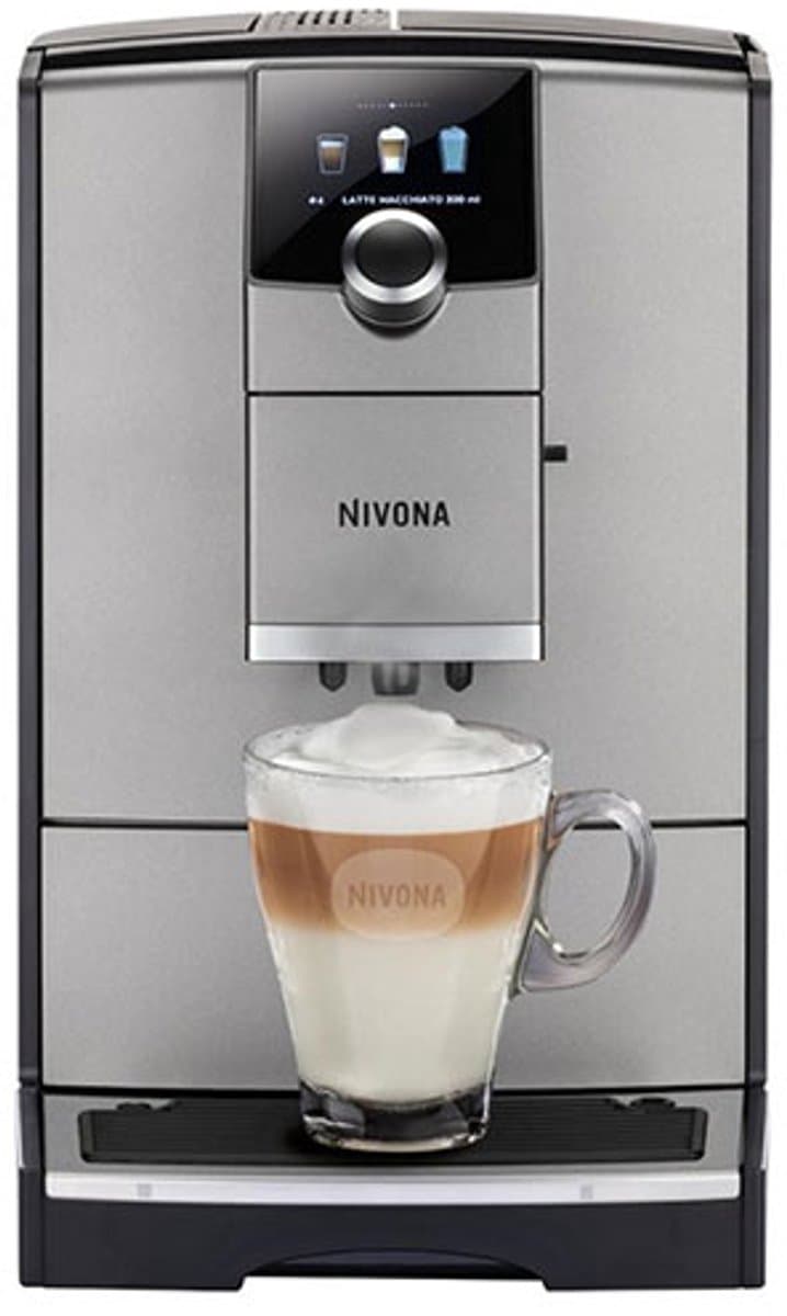 Nivona CaféRomatica NICR 795 Titanium Espressomachine - GRATIS MELKCONTAINER Nivona NIMC 1000 -