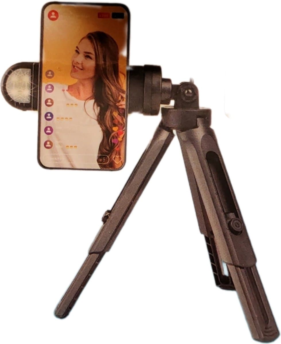 Soundlogic tripod telefoon houder + selfie light