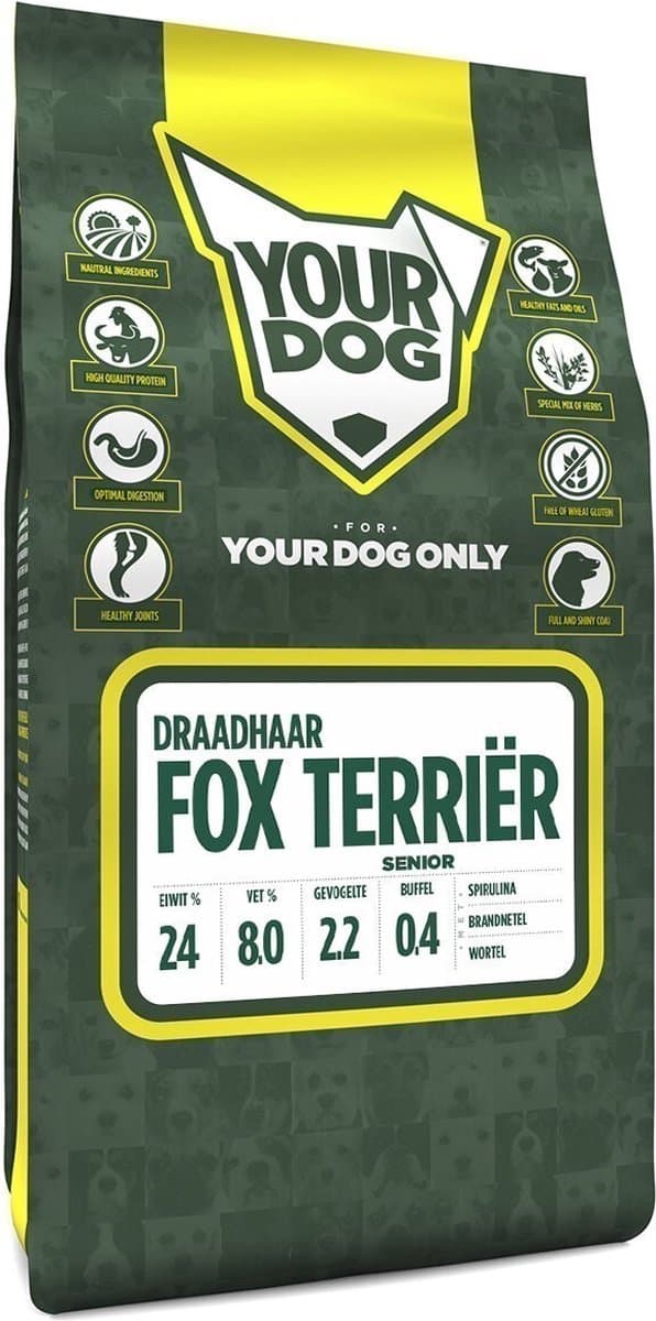 Yourdog Fox terriër draadhaar - Hondenbrokken - Senior - 6 kg