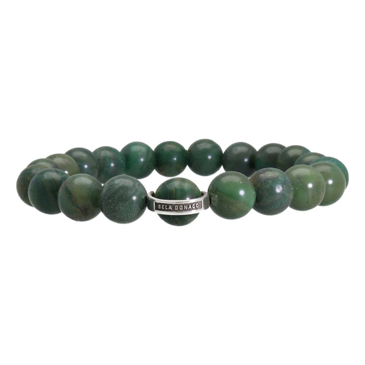 Bela Donaco Armband Luxury B10 - Afrikaanse Jade -Sterling Zilver